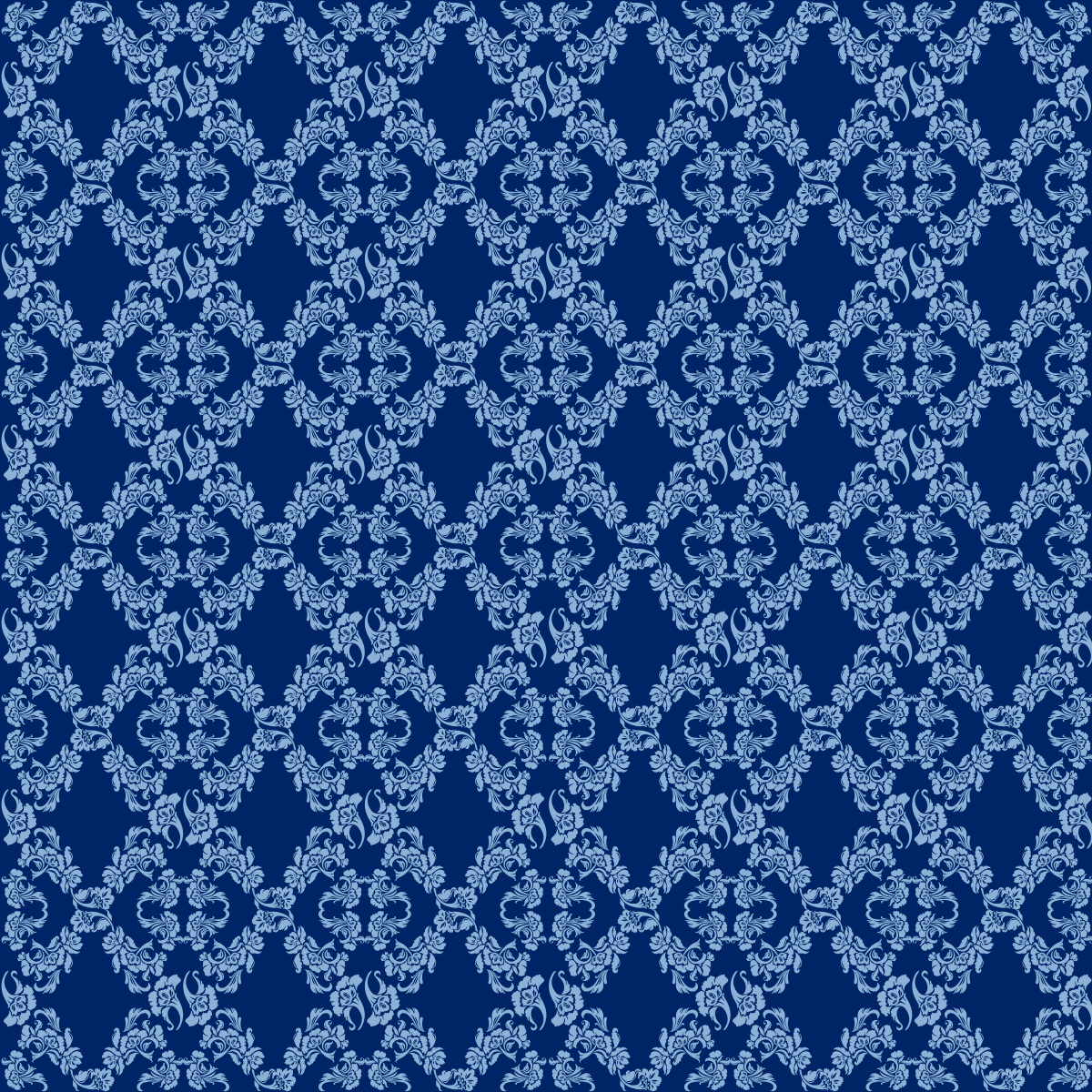 Woven Fabric Wallpaper - Elegant Victorian (Blue)