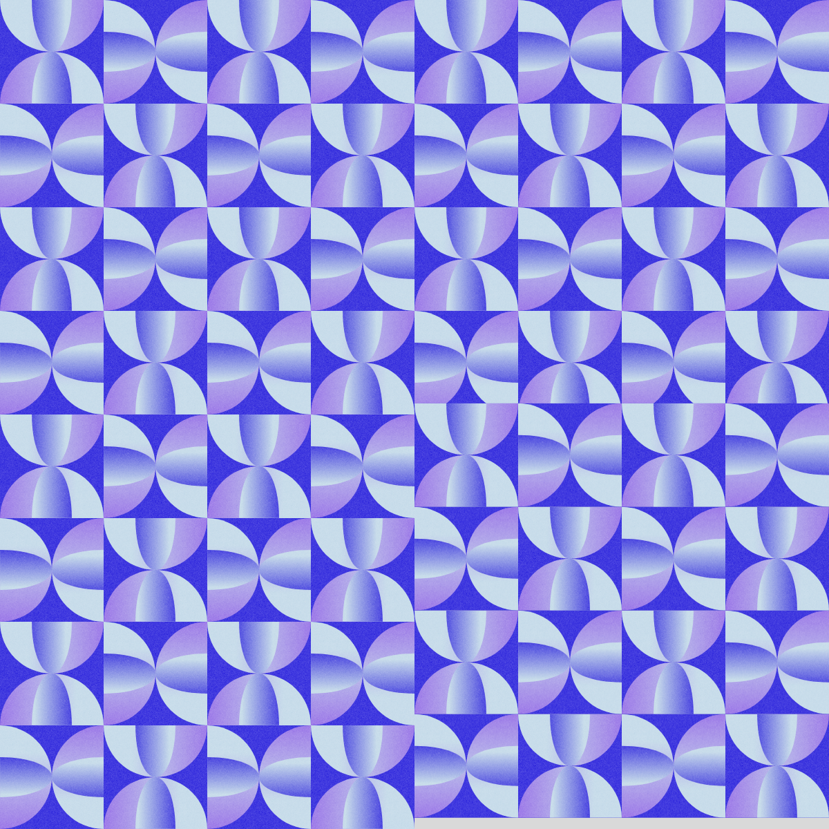 Woven Fabric Wallpaper - Small Geo-Abstract Bluetone