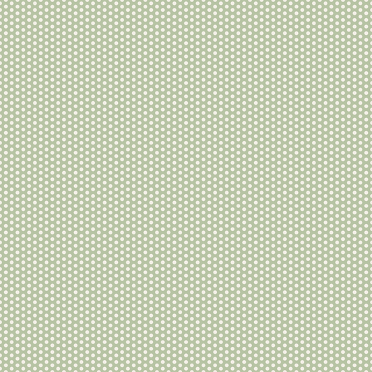 Woven Fabric Wallpaper - Small Dotted Light Green