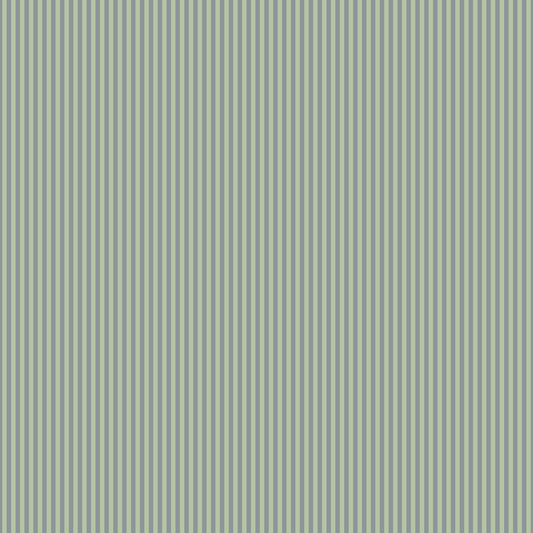 Woven Fabric Wallpaper - Striped Green Grey
