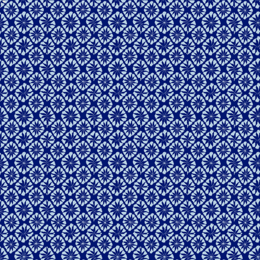 Woven Fabric Wallpaper - Moroccan Blue Grey